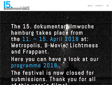 Tablet Screenshot of dokfilmwoche.com